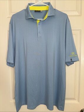 KJUS Men's Light Blue Performance Polo 56/2XL